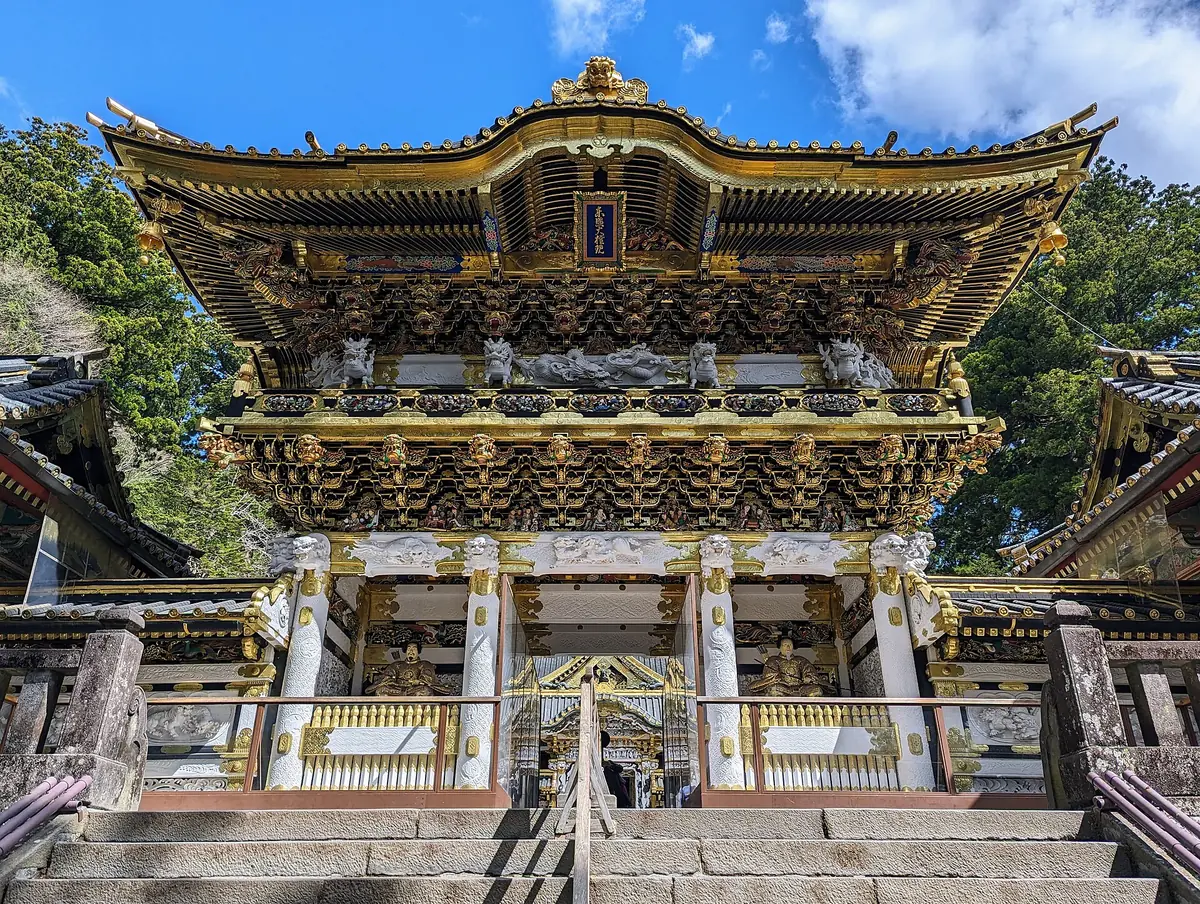 Ornate Yomeimon Gate at Nikko Toshogu Shrine
