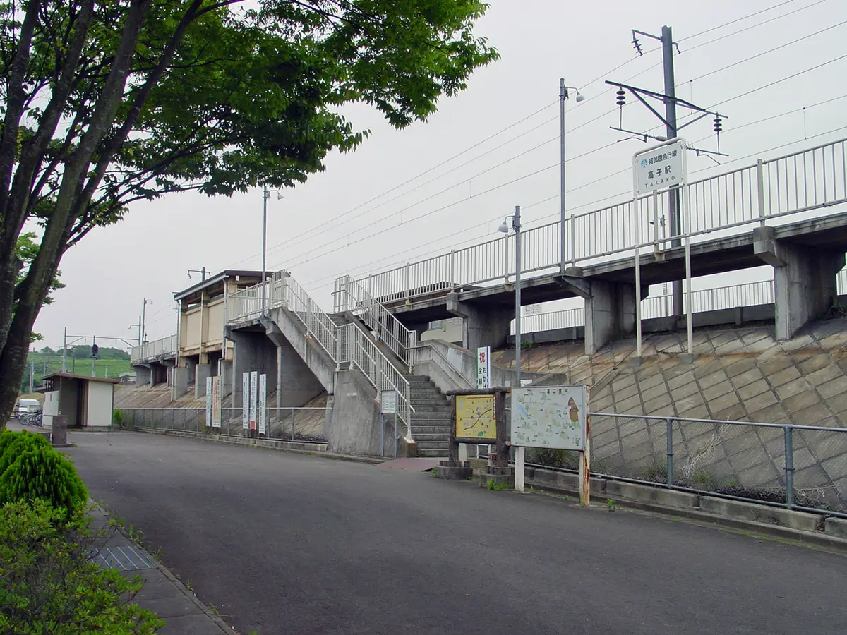 Takako Station on the Abukuma Express line in Date City